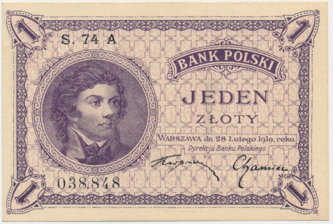 1 złoty 1919 – S.74 A –