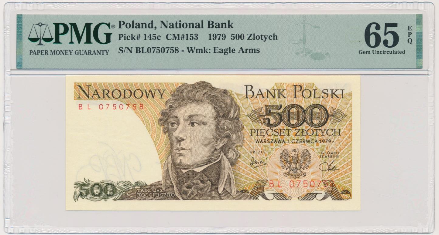 500 złotych 1979 – BL – PMG 65 EPQ